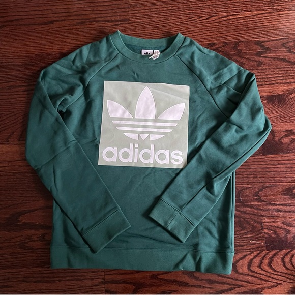 Adidas Green Logo Sweatshirt - Picture 4 of 7